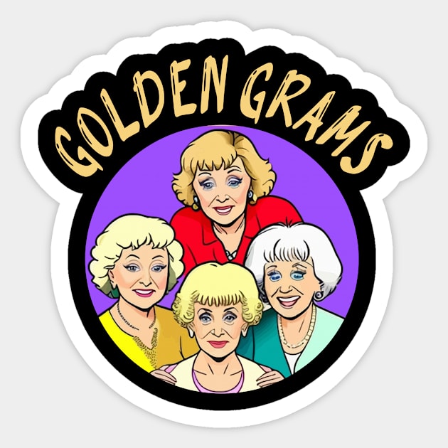 Golden grams Sticker by GWS45